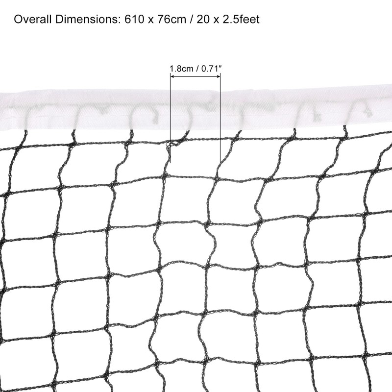 PATIKIL 20x2.5ft Badminton Net, Badminton Court Netting Replacement 0.71x0.71 Mesh