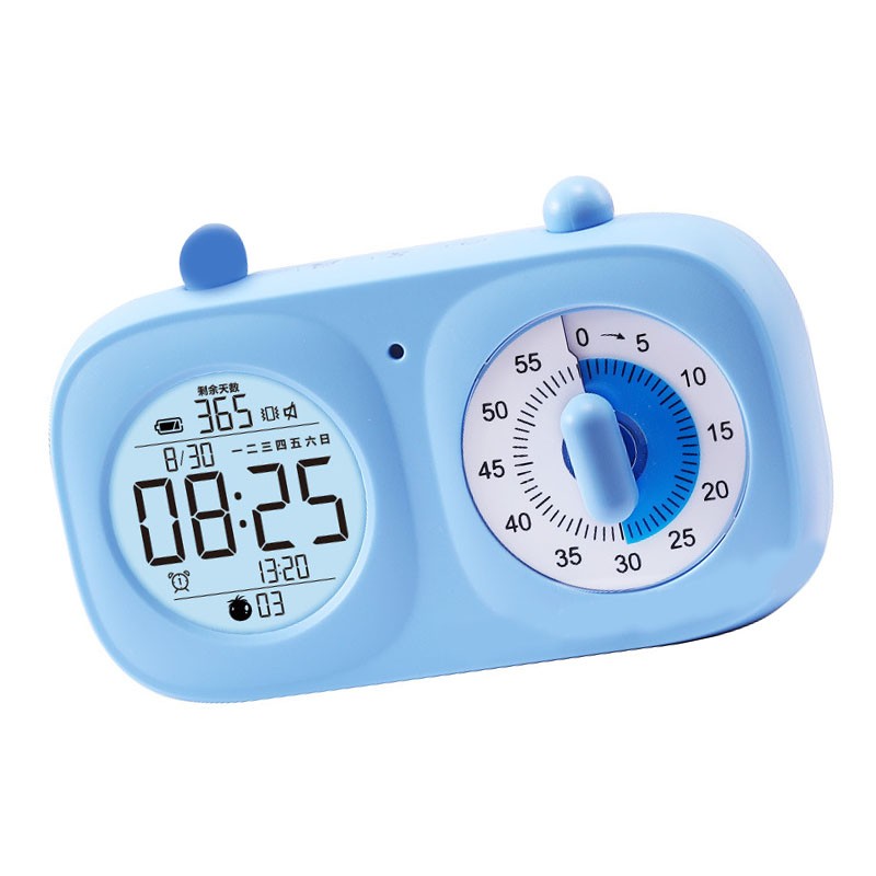 Dual Screen Visual Timer Multi Function Timing Countdown Clock Electronic