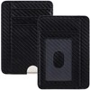 HOTCOOL Slim Wallet for Men, Minimalist Front Pocket Simple Leather