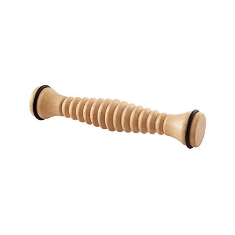 Exceart Plantar Roller Wooden Foot Roller Massager Plantar Relief Wood