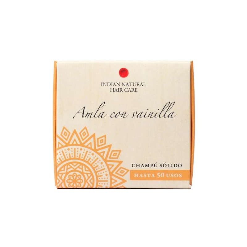 Amla con Vanilla Natural Solid Shampoo INDIAN NATURAL HAIR CARE