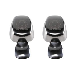 Honey Bear Kitchen 1/4 Cup 60 ml Leave-in Canister Scoops, Polished Stainless Steel (Set of 2)