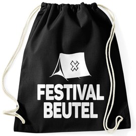 MoonWorks Gym Bag with Saying Festival Bag Gym Bag, Festival bag black