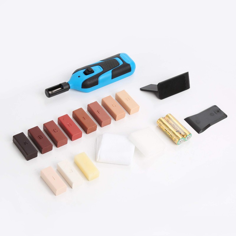 19pc Hardwood Laminate Wooden Wood Floor Repair Kit Wax Chip