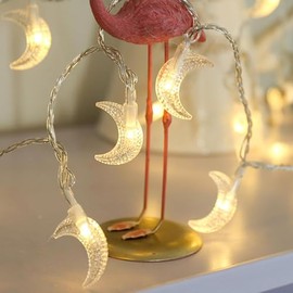 MUCHER Moon Fairy Lights, 6M 40LEDS USB String Lights, Indoor Decorative String Lights for Xmas Wedding Birthday Valentine's Day Holiday Party Bedroom