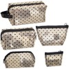 Set 5 Bolsas de Malla Transparente con Estampado Corazón, Neceser