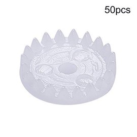 Bettomshin Plastic Gear C202A 0.5 Modulus Pulley Belt Shaft Robot RC Motor Hand DIY Mechanical Parts Kit White 50pcs