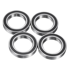 sourcing map 4pcs 24377-2RS Deep Groove Ball Bearings 24x37x7mm Chrome Steel Bearing Double Rubber Shielded Precision Bearings, P5 (ABEC 5)