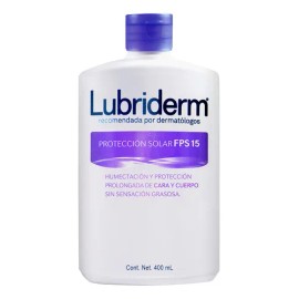 Crema Corporal LUBRIDERM Protección Solar fps 15 con vitamina b5 - 400ml