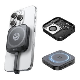 Ulanzi MA55 Magnetic SSD Enclosure M.2 NVMe USB 3.2 Gen 2 Type-C (10 Gbps), Aluminum Key Solid State Drive Case External Enclosure for 2230/2242 SSDs, Completible with Magsafe, iphone15 16 Series