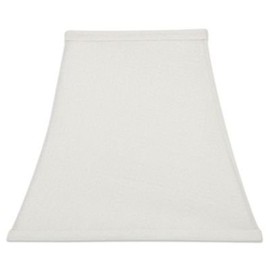 Upgradelights White Square Bell 8 Inch Clip on Candle Stick Replacement Lamp Shade (4x8x7)