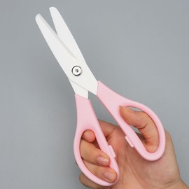 Pink Ceramic Scissors 8" Kitchen Scissors Blade Metal Free Lab Scissors Safety Healthy Office Classroom Cooking Shears (Pink)