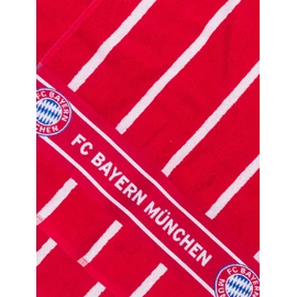 FC Bayern München Hand Towels, Guest Towels, Set of 2, Red/White, 100 x 50 cm