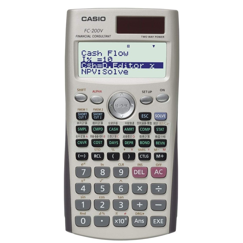 Casio FC-200V Financial Calculator