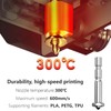 Kobra 3 Max Nozzle 0.4/0.6/0.8MM, Integrated Quick Swap Hardened Steel