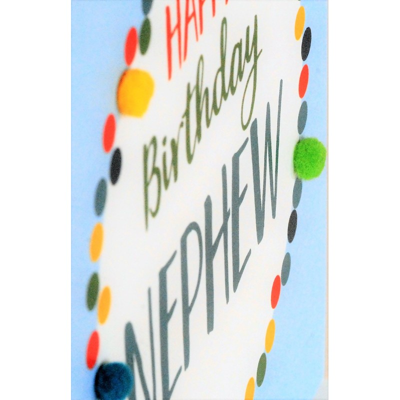 Pom Pom"Happy Birthday, Nephew" Greeting Card, POM039
