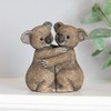 Charming Brown Koala Hug Couple Ornament - 10x10 Centimetres -