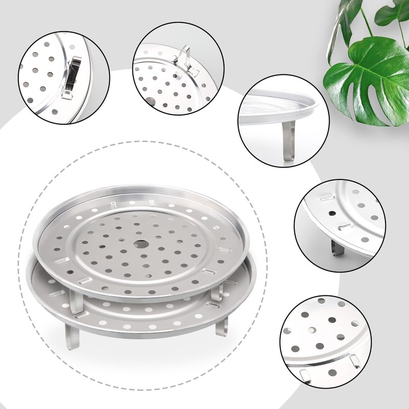 Luckious Brand Steam Rack - 20cm and 22cm Multifunction Stainless