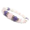 [SION] Natural Stone Power Stone Bracelet Rose Quartz Aquamarine Pearl,