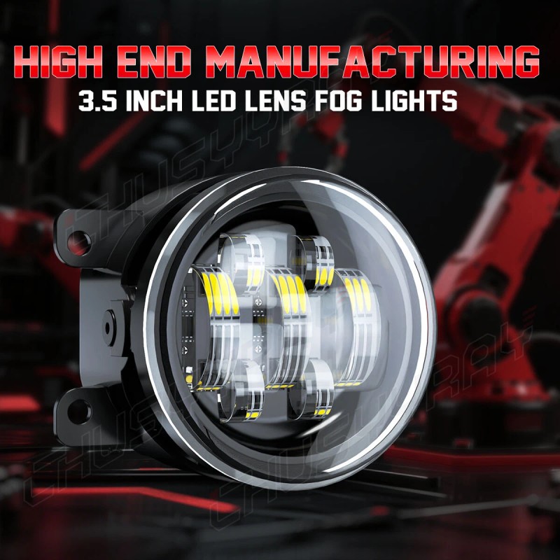 CHUSYYRAY Pair LED Fog Lights Front Bumper Lamp For 2010-2012