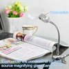 Magnifying Glass Clamp LED Light Gooseneck Desk Lamp Clamp for