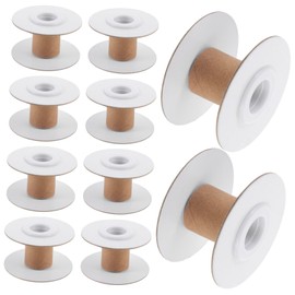 Gatuida Professional Thread Bobbins 10 Pack Embroidery Sewing Spools DIY Yarn Winding Spools Home Weaving Bobbins Ribbon Storage Organizer
