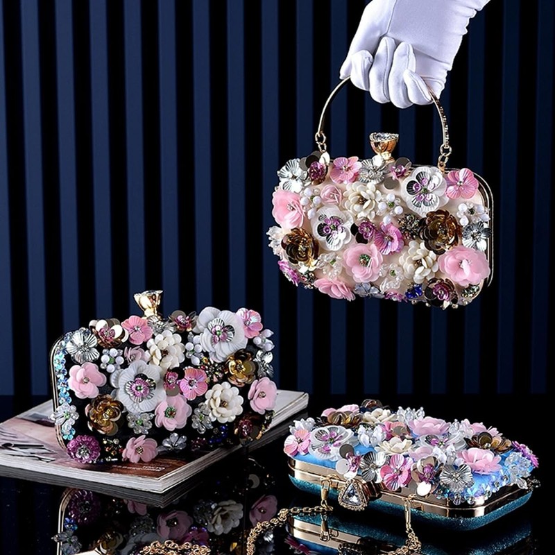 BBTT.ful - Bolso de noche para mujer, con correa de