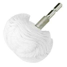 SK11 Glossy Afro-kun Non-Woven Buffing Type Hex Shaft For Electric Drills/Impact Drivers Diameter 2.8 inches (70 mm)
