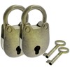 SDTC Tech 2pcs Mini Antique Padlock Retro Vintage Style Bear
