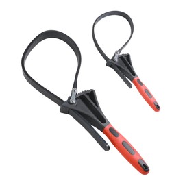 Flaconi Car Oil Filter Strap Wrench,Filter Wrench,Rubber Strap Wrench,Strap Wrench Plumbing,Belt Wrench,Filter Strap Wrench,Oil Filter Wrenches,Suitable for Cars,Tractors,Fuel Filters (Red)