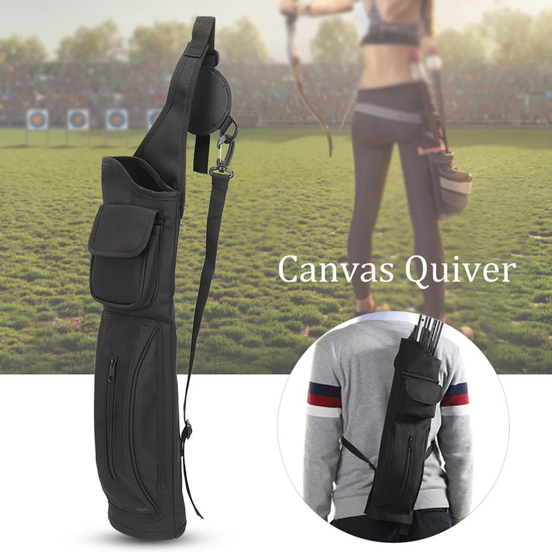 Universal Carbon Glass Fiber Arrows Case Canvas Quiver Backpack Type