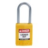 Brady (CPT-YLW-38AL-KD) SafeKey Nylon Lockout Padlock - Compact with Aluminium
