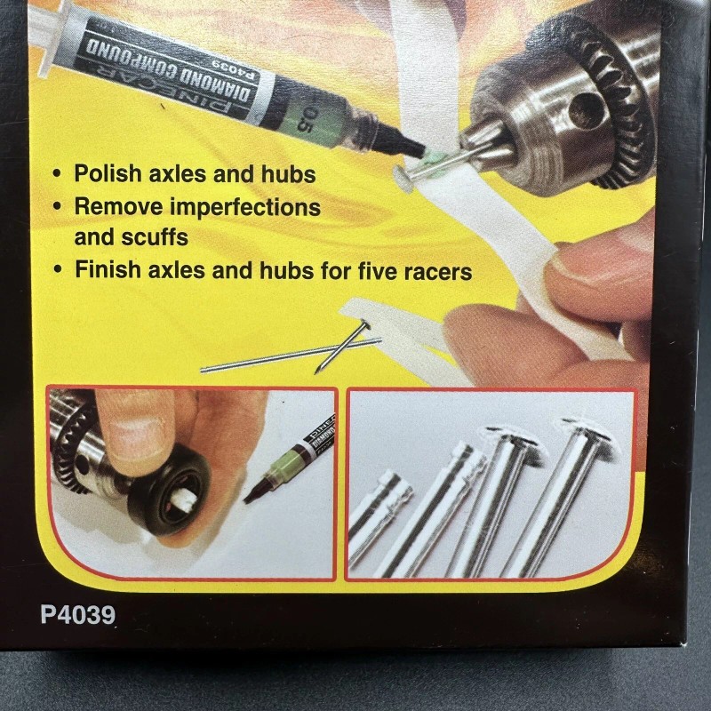 Pinecar Pinewood Derby Diamond Finishing Kit P4039 Axle Tuning Performance