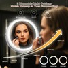 VESAUR 15X Magnifying Mirror with Light, 9.5 Large 5000mAh Rechargeable