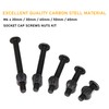 binifiMux 50pcs Crib Hardware Screws, M6 x 20mm/ 30mm/ 40mm/