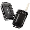 JeCar Key Fob Cover Key Case for 2018-2024 Jeep Wrangler