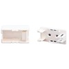 10-1 Port Surface Mount Box for Keystone Jacks - White