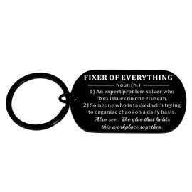 Christmas Gifts for Boss Male Christmas Keychain Gifts for Coworkers Best Boss Gifts for Men Appreciation Bosses Day Gifts for Leader Supervisor Thank You Gifts for Coworker Office Fixer Of Everything