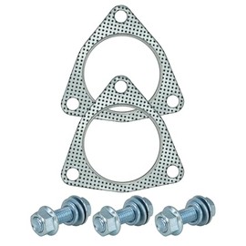 SHINTONES 2 PCS 3 inch 3-Bolt Exhaust Flange Gasket Turbo/Manifold/Header Down/Dump Pipe Flange, High Temperature Graphite for Headers, Catback, Axleback, MLSG High Temp Exhaust Gasket