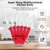 targzier Paring Knives with Straight Edge,Spear Point,Stainless Steel Paring Knife