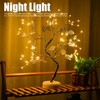 Night Light 72LEDs Artificial Leaf Bonsai LED Copper Wire Lamp