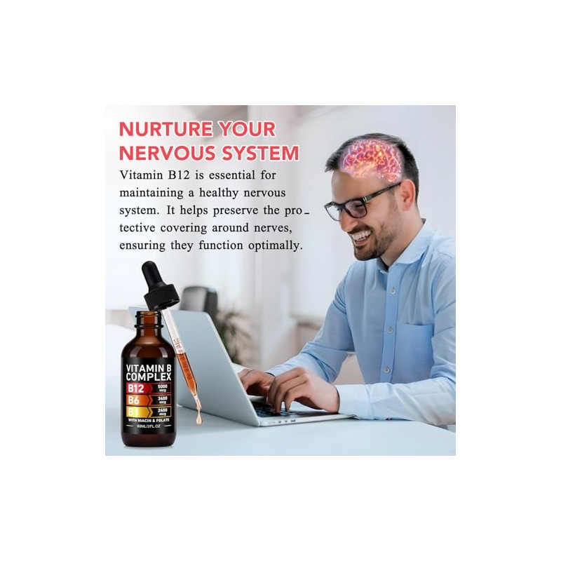 Vitamin B Complex Liquid Drops 60ml – High Strength B-Vitamin