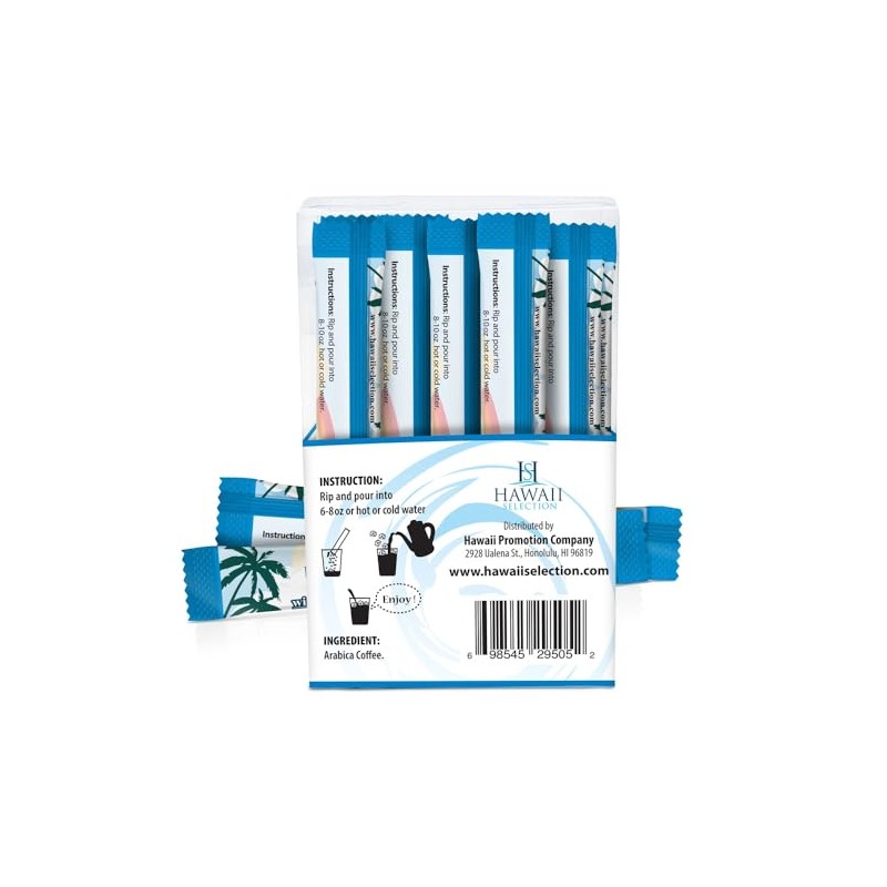 Hawaii Selection/Ice Coffee 10% Kona Blend/Spray Dried Instant Stick Type/