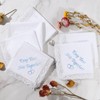 Something Blue Wedding Gift Embroidered Handkerchief for Bride Funny Happy