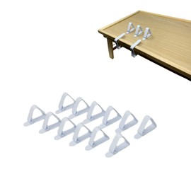 plastific Pack of 12 Tablecloth Clips for Home, Kitchen, Picnic, Party - Desk Skirt Cover Clip Holder Wedding Party Picnic BBQ Outdoor (Table Cloth White Clips)