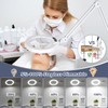 10X Magnifying Glass with Light and Stand, Real Glass Lens,