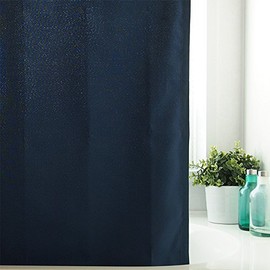 Flameproof Shower Curtain Width 56.9 x Length 70.9 inches (142 x 180 cm), 1 Piece Navy