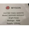 Myson WSPHR03 Towel Warmer Sapphire Gem Electric 3 Bar Wall