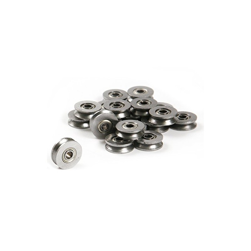 20pcs Metal Sealed Guide Wire Line Track Deep V Groove
