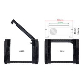 igus® Tow Chain 21 x 25 mm 1,000 mm Energy Chain with Hinged Elements Cable Chain for 3D Printing, CNC, DIY. Quality Made in Germany. DIN EN ISO 9001